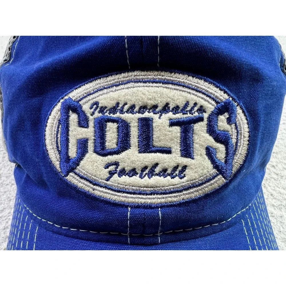 Indianapolis Colts Hat Cap Snap Back Mens One Size Blue Gray NFL Football Reebok